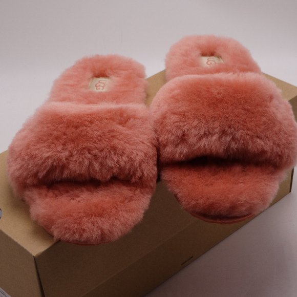 UGG Shoes - UGG FLUFF SLIDE WOMENS SIZE 8 New In Box Color-Clay